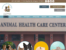 Tablet Screenshot of animalcarearlington.com